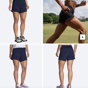 Brooks Women's Chaser 5" Short S Navy Blue